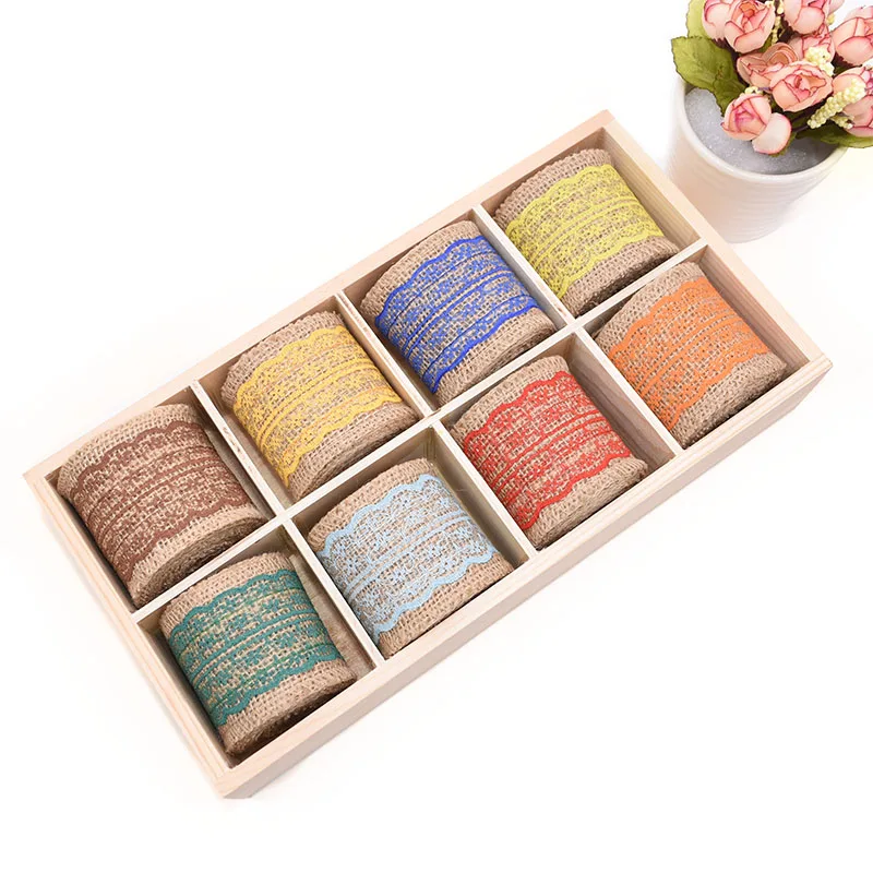 Натуральная винтажная джутовая Мешковина 2 м * 6 см рулонная лента из мешковины с