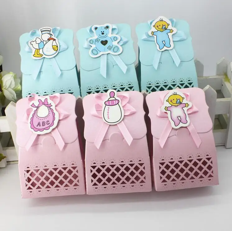 12 шт. коробка для конфет голубого и розового цвета|paper for|paper for giftpaper decoration |