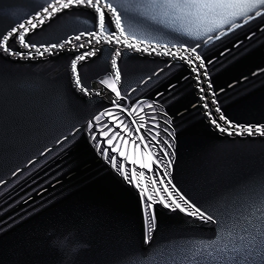 Модная Античная винтажная старинная подвеска ZMZY из нержавеющей стали ожерелье с