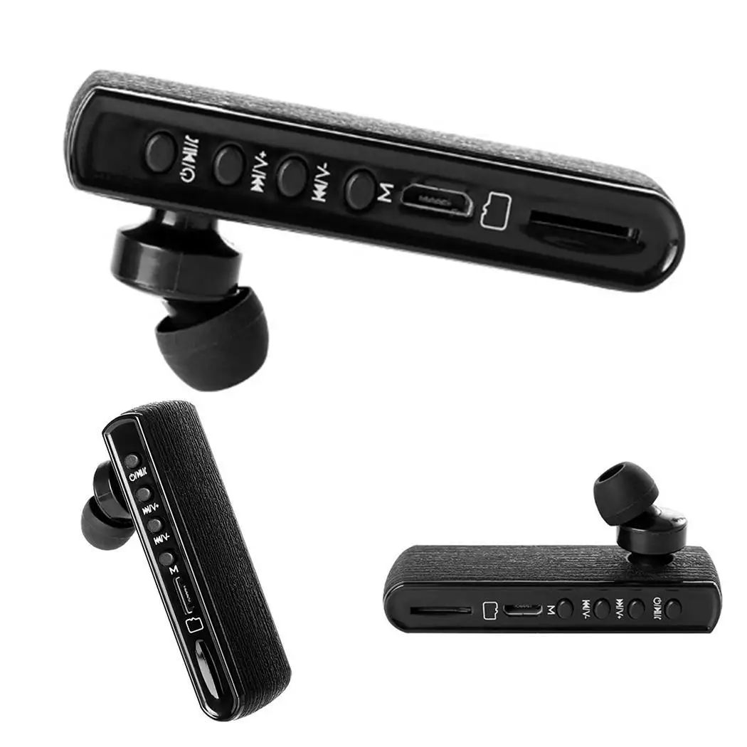 Bluetooth наушники для звукозаписи вставляемые в уши с карточным разъемом бизнес