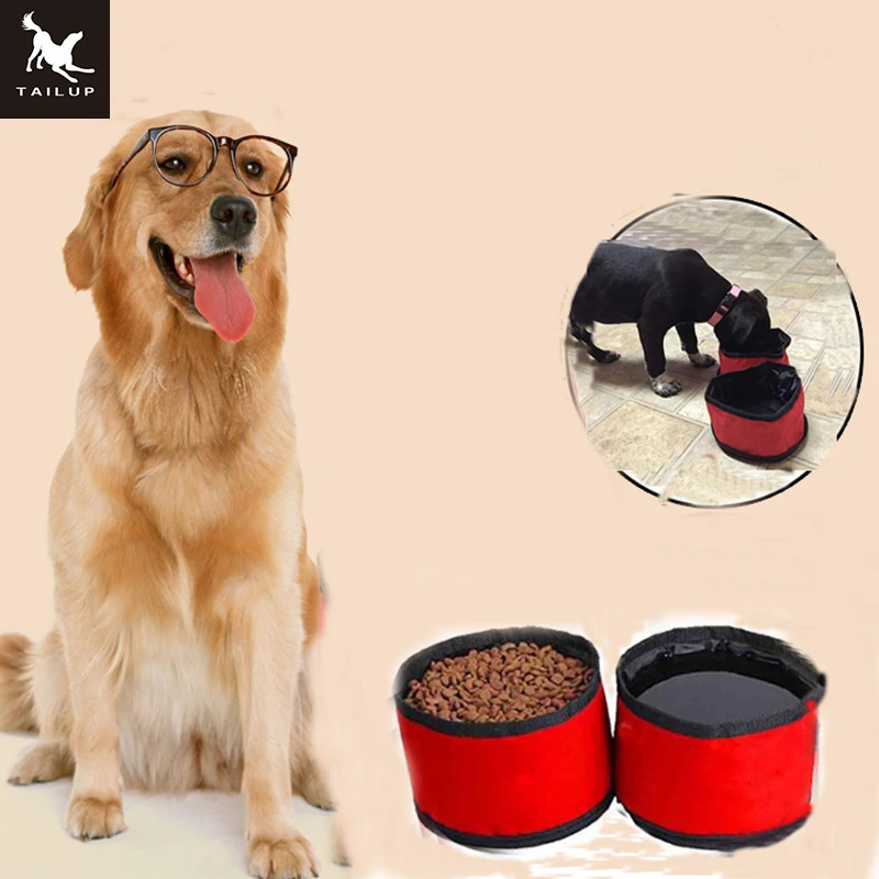 Складные дорожные миски для собак taipup кошачий контейнер еды и бутылочка воды 2 в 1