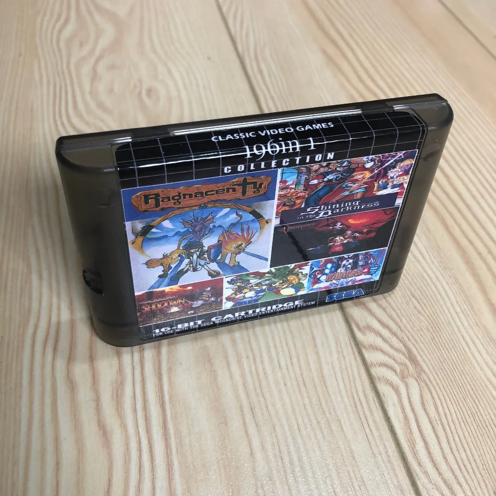 Батарея экономите! 196 в 1 Горячая Коллекция игр для SEGA GENESIS MegaDrive 16 бит игровой Картридж для PAL и NTSC Прямая поставка