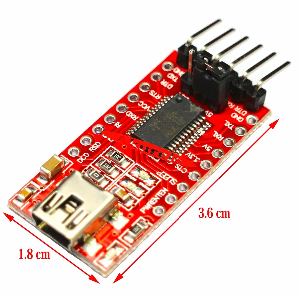 50 шт. FT232RL FT232 модуль USB к TTL последовательного адаптера 5 в 3 В кабель для загрузки