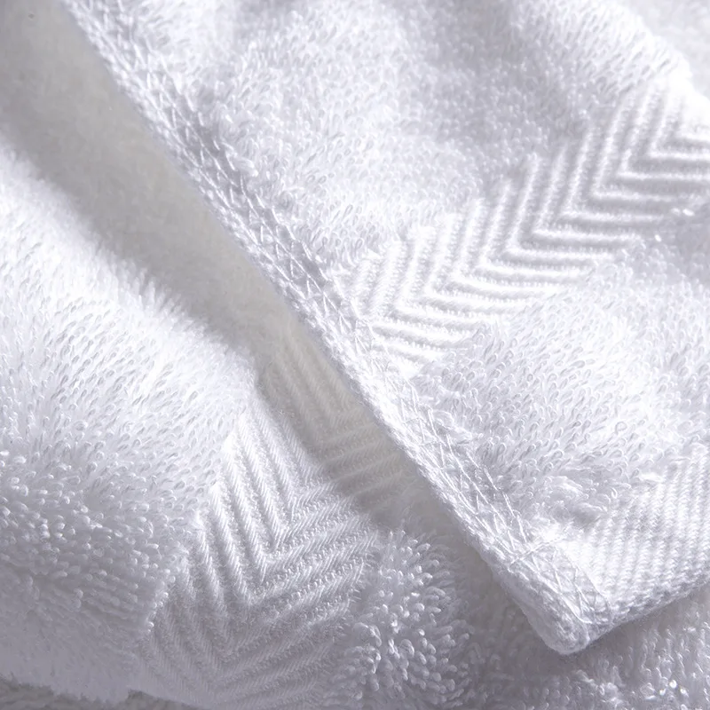 Голубое и Белое Хлопковое полотенце для лица пять звезд качественное стиральной