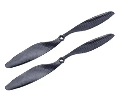 

2Pair/Lot 10X4.5 Real Carbon Fiber propeller prop CW/CCW 1045 1045R RC Multi-Copter Quad