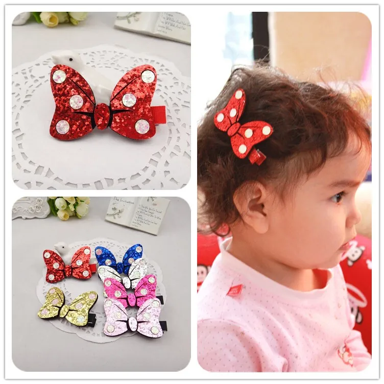 1 шт. новые модные волнистые заколки для волос с бантом аксессуары девочек