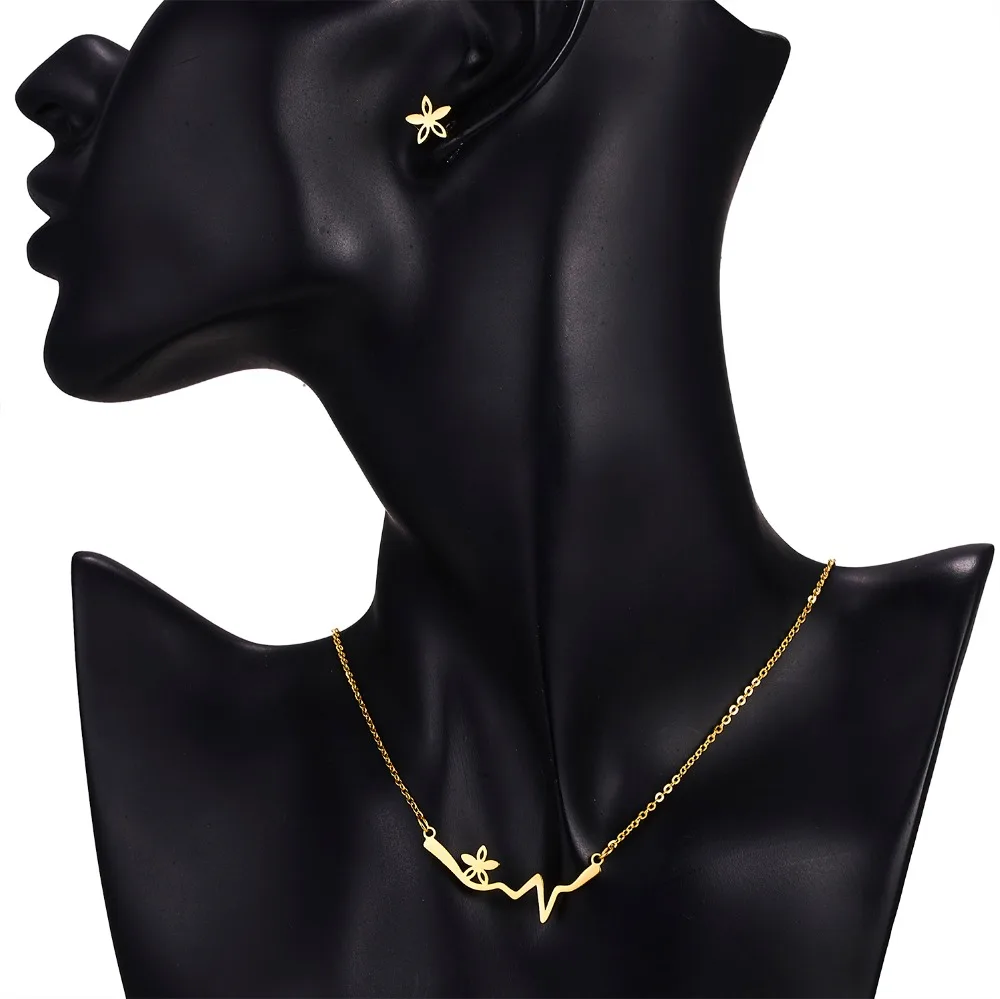 Rinhoo золото белый и зеленый классический милый котенок Бабочка ожерелье серьги