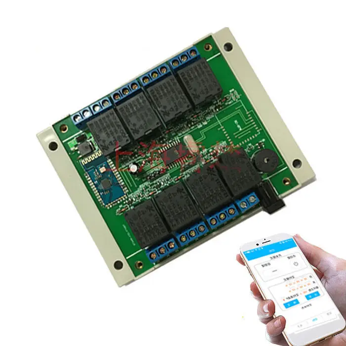 8CH 12V Bluetooth релейный коммутационный модуль с помощью приложения на телефоне