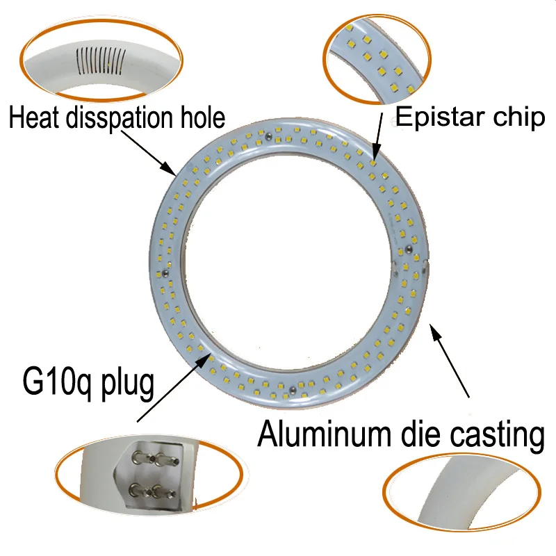 BO светодиодный ENGYE 11 Вт 15 18 круглый светильник G10q фонарь T9 SMD2835 220 В кольцевой