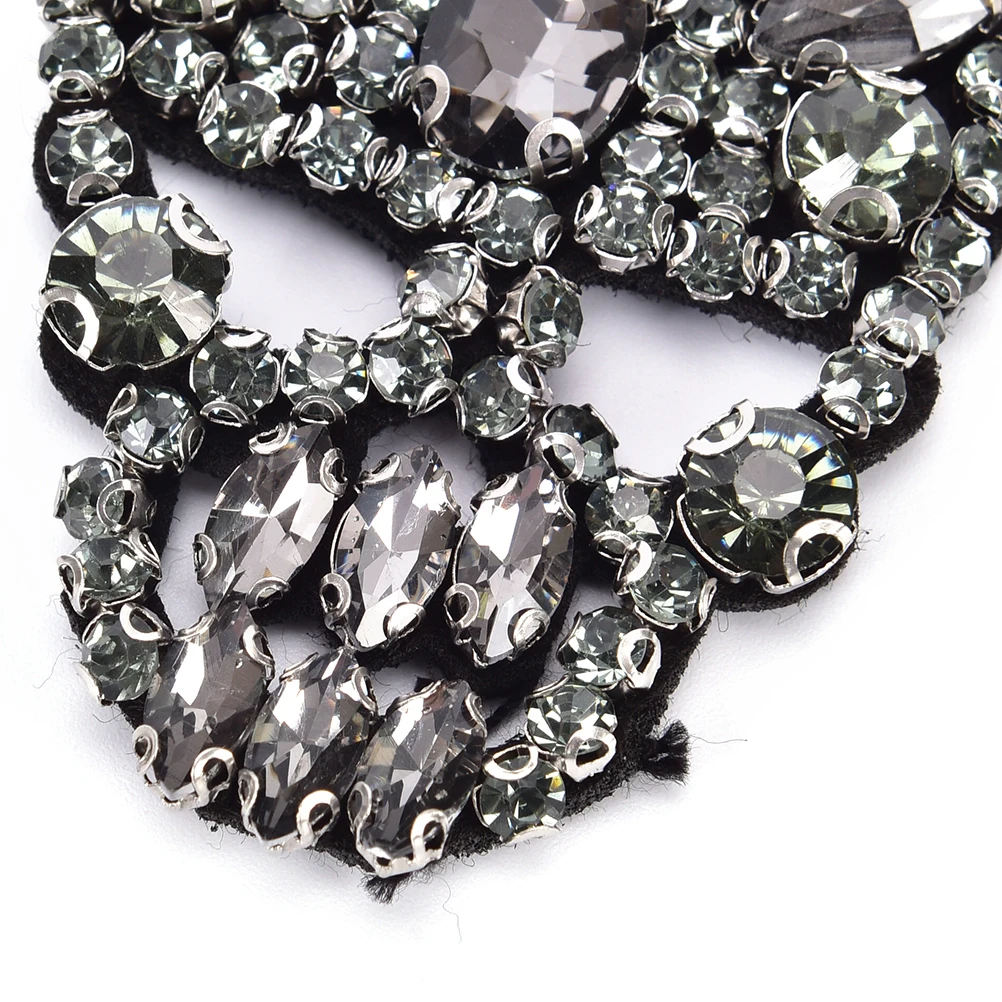 Нашивки для одежды Стразы Череп вышитые бисером блестки нашивки DIY искусственная