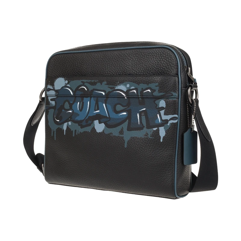 MENS COACH (F50483) KEITH HARRING CHARLES CAMERA HULA LEATHER CROSSBODY BAG |