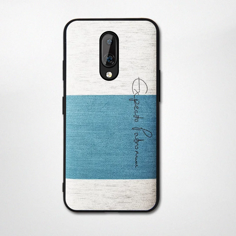 blue Чехол для oneplus 7 защитная задняя крышка MOFi one plus 7 pro противоударный чехол хлопковая ткань противоударный чехол для oneplus 7 pro чехол s - Цвет: blue