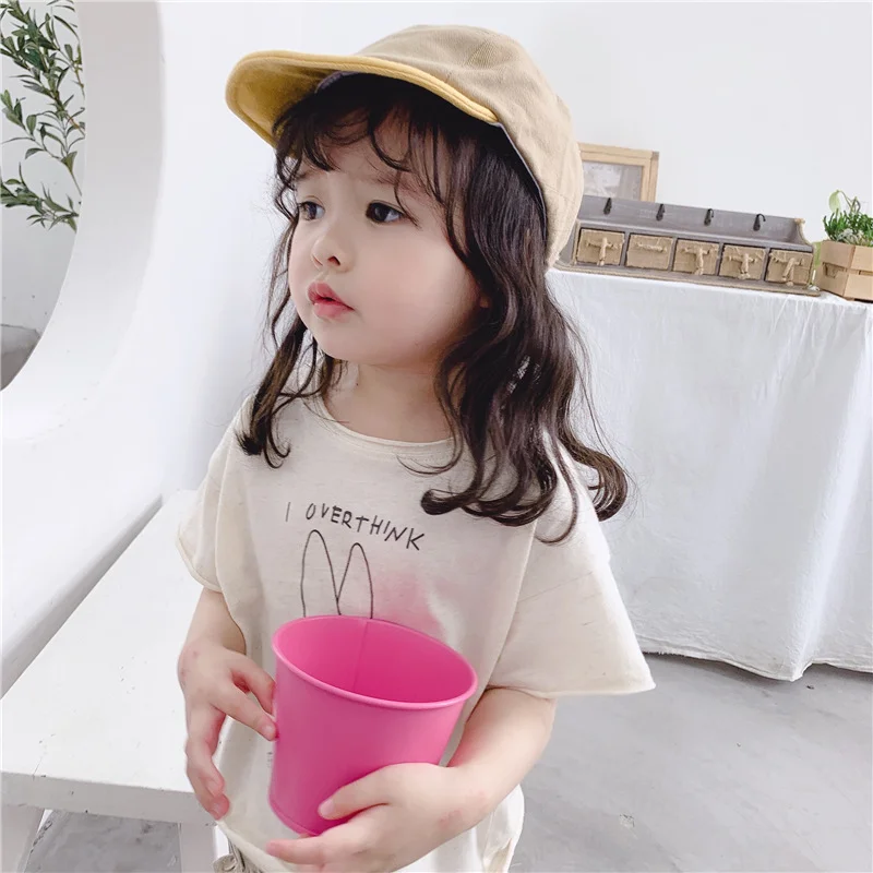 Детская одежда лето 2009 г. Новая детская футболка с принтом в Корейском стиле