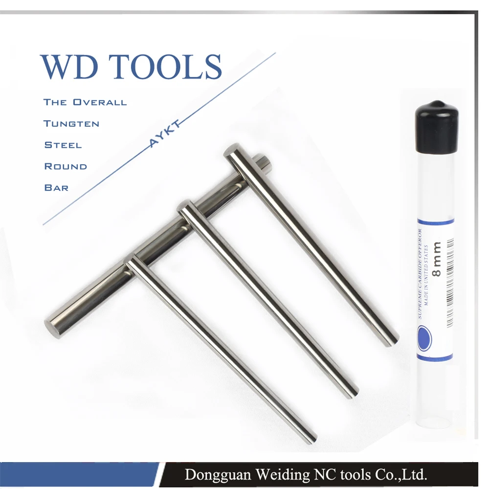 

HRC55 of 14*100 Unground Rods Without coolant holes Tungsten Solid Carbide Bar
