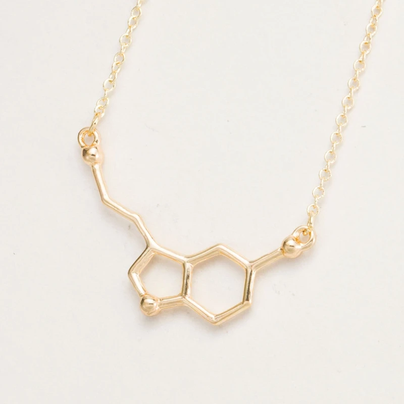 30 шт./лот Новое поступление горячее тиснение золотом серотонина ожерелье