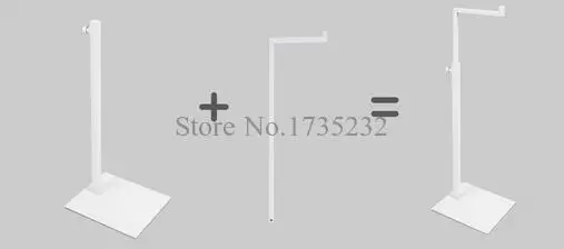 Регулируемая высота металлическая подставка для сумок белая женская сумочка