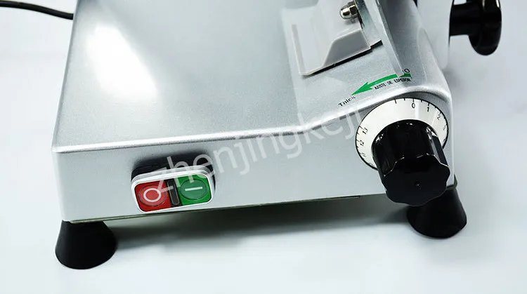 Полуавтоматический слайсер 10 дюймов пищевой слайсер металлический корпус 250 мм лезвие Регулируемый ломтик толщина ресторанное оборудование баранины