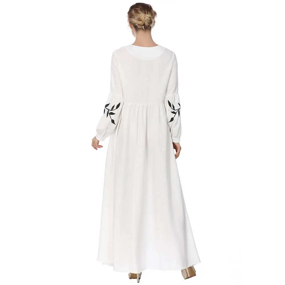 Женское шифоновое платье с вышивкой в стиле бохо Повседневное длинным рукавом