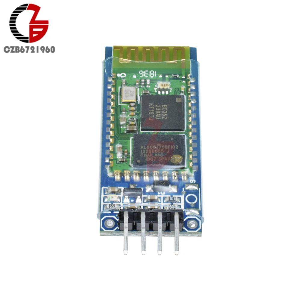 4 Pin Беспроводной Bluetooth радиочастотный приемопередатчик модуль HC-06 RS232 с объединительная панель