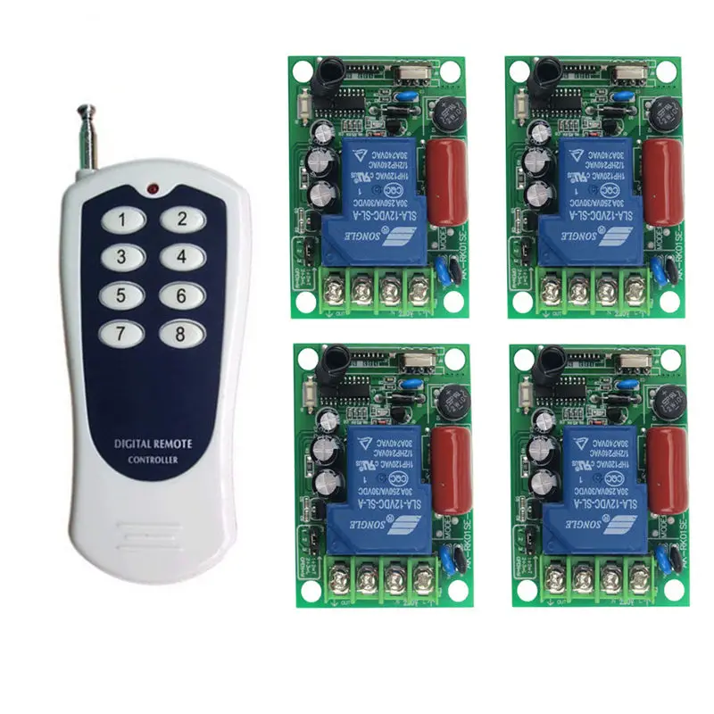 Универсальный беспроводной дистанционный переключатель RF 433 МГц пульт