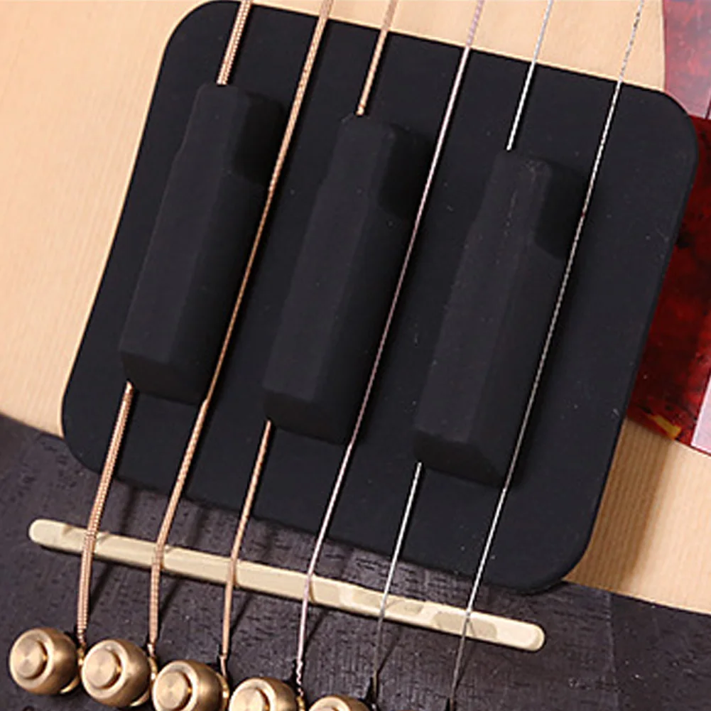 Гитара немой Pad отзывы Управление силиконовые глушитель практика звук ослабить