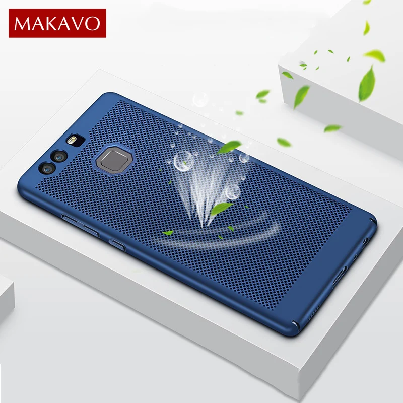 Чехол MAKAVO для Huawei P9 Plus чехол с защитой на 360 градусов Матовый Жесткий P9Plus чехлы
