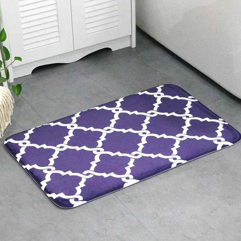 Geometric Printing Floor Mat Customized Door Waterproof Anti-Slip Foot Pad Kitchen Rug Carpet | Дом и сад