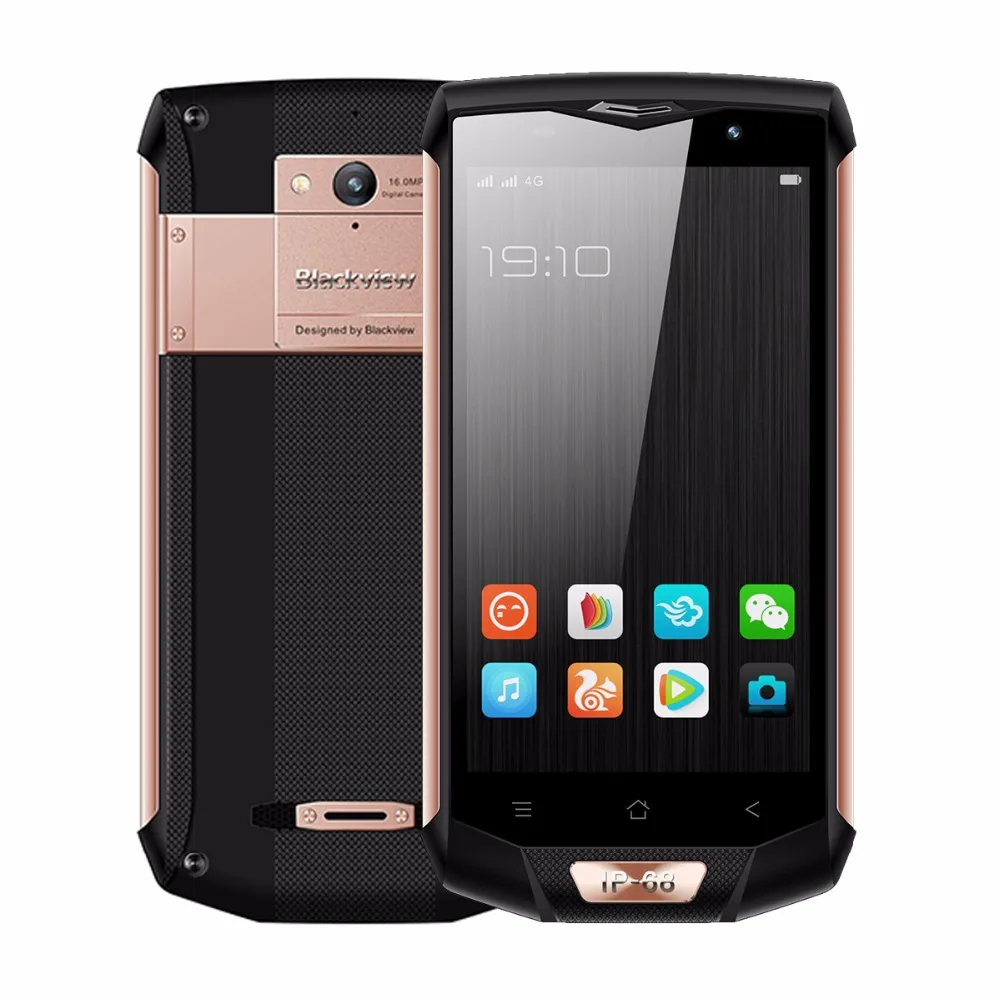 Смартфон Blackview BV8000 Pro 4G 5 0 дюймов Android 7 MTK6757 Восьмиядерный 2 3 ГГц 6 ГБ ОЗУ 64 Гб 16.0MP
