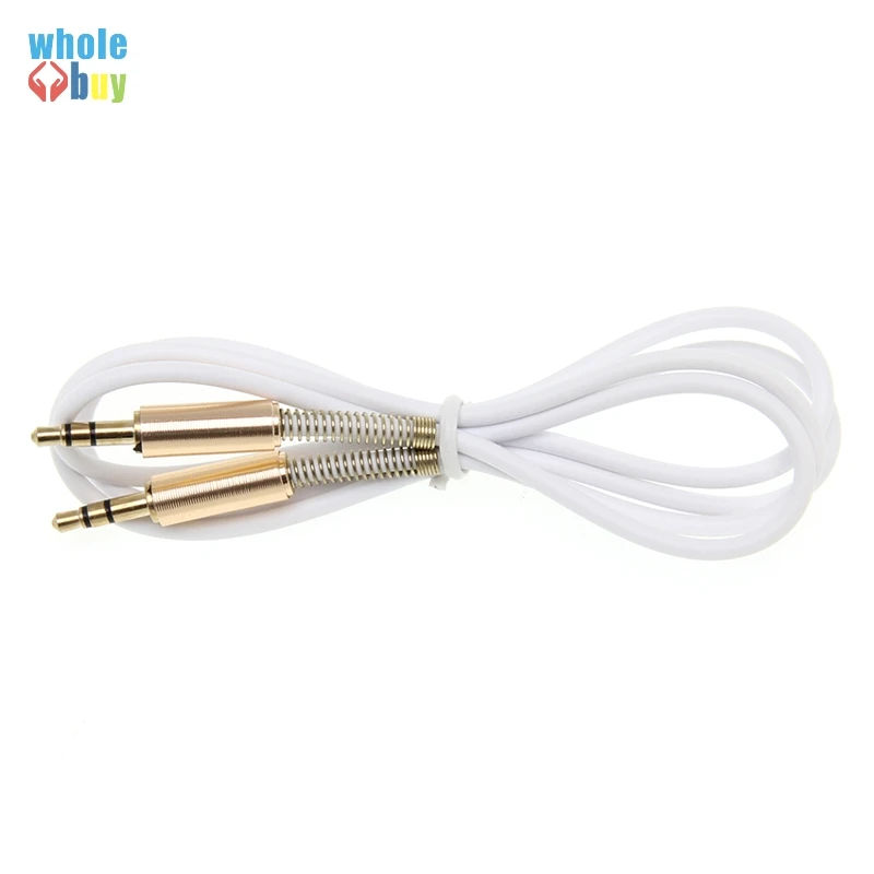 3.5MM Audio Cable 3.5 Male to Jack AUX Headphone Speaker For iPhone Car Cord Spring 300pcs/lot | Электроника