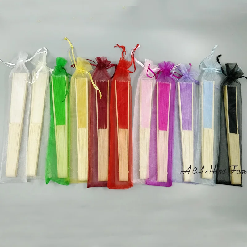 

100pcs lot Custom Name Silk Bamboo Folding Hand Fan Birthday Anniversary Souvenir Bridal Party gift Wedding Return Gifts