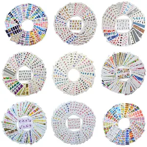 Набор наклеек для ногтевого дизайна, Водные Переводные картинки, цветочные украшения, ожерелье, павлин, Сова, слайдер для ногтей, набор для маникюра