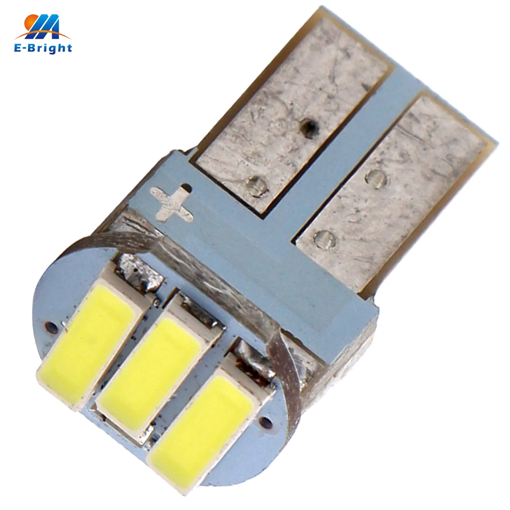 YM E-яркий 100 шт./лот T10 194 168 7014 3SMD PCB Авто налобный фонарь на 3 светодиодах Фары заднего хода автомобиля интерьер габаритные лампы 12 V, сигнализирующий фонарь белого цвета