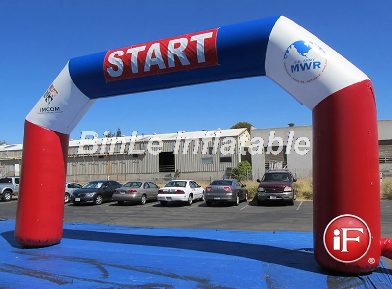 Simplest square inflatable finish line arch gate with logo printing for marathon | Игрушки и хобби