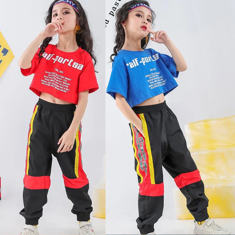 Детская Повседневная футболка Топ спортивная одежда штаны для бега в стиле хип