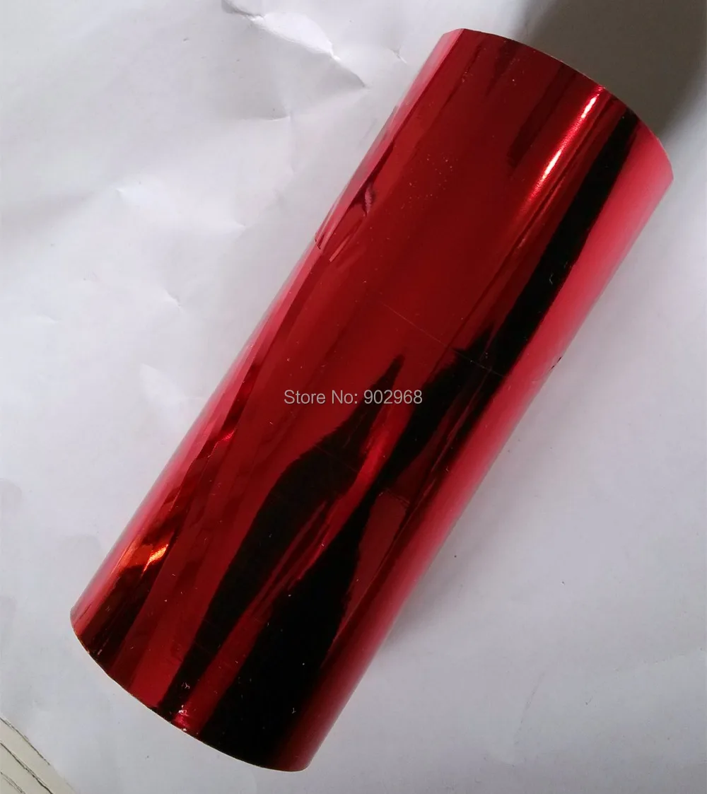 (4 rolls/lot ) Hot stamping foil red color 130  hot stamping on paper or plastic 16cm x 120m