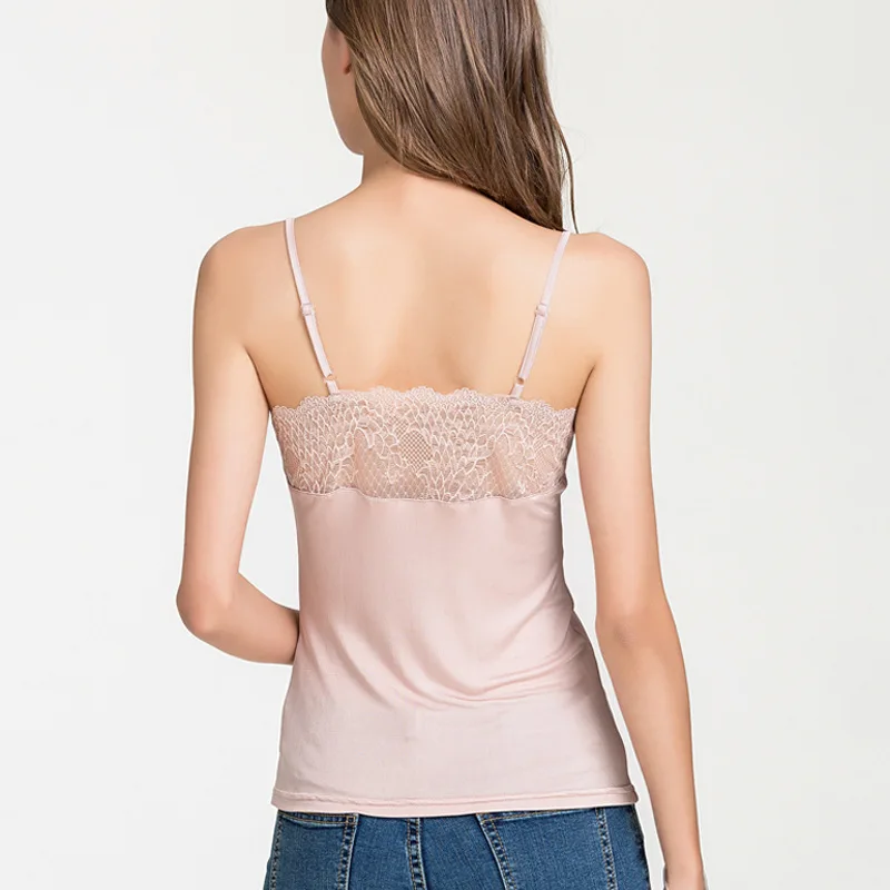 Блузка женская базовая кружевная с треугольным вырезом|Топы| |