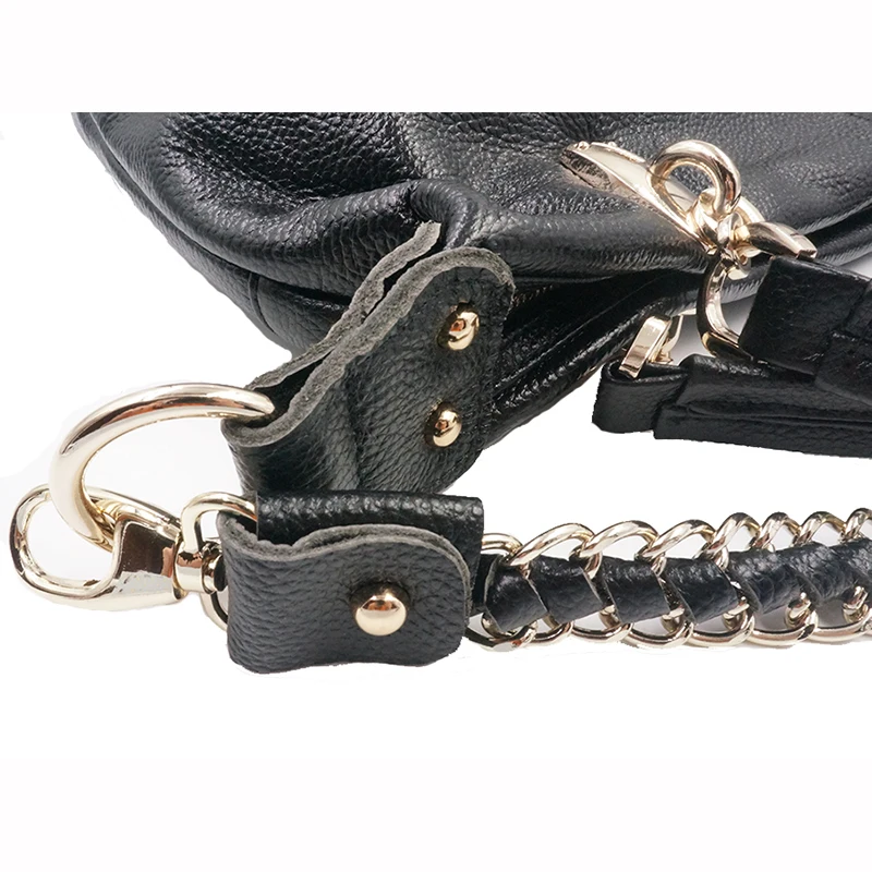 Большая сумка-хобо из 100% натуральной коровьей кожи женская сумка сумки через