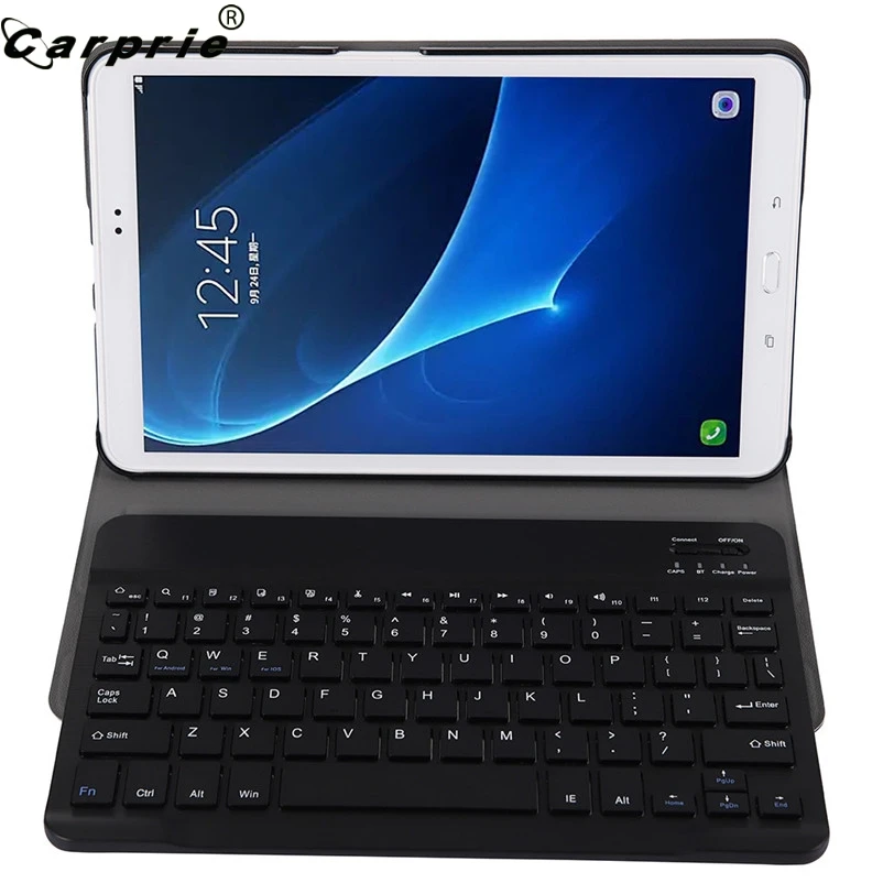 Мини беспроводная клавиатура CAPRPIE для Samsung Galaxy Tab A T580/T585 10 1 с кожаным чехлом тонкий