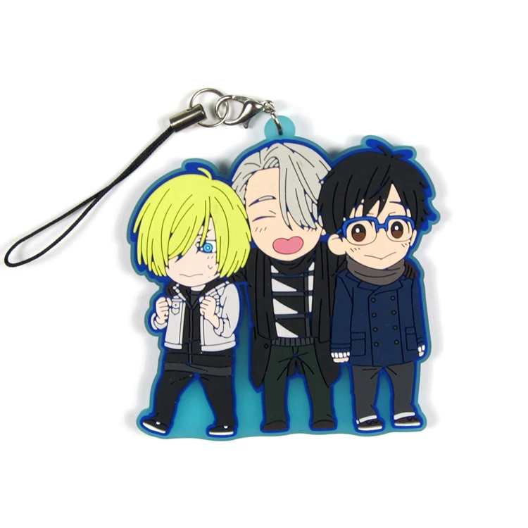 Юрий! Фигурка аниме на льду Юри Katsuki Victor Nikiforov Yuri Plisetsky Emil Nekola резиновая подвеска