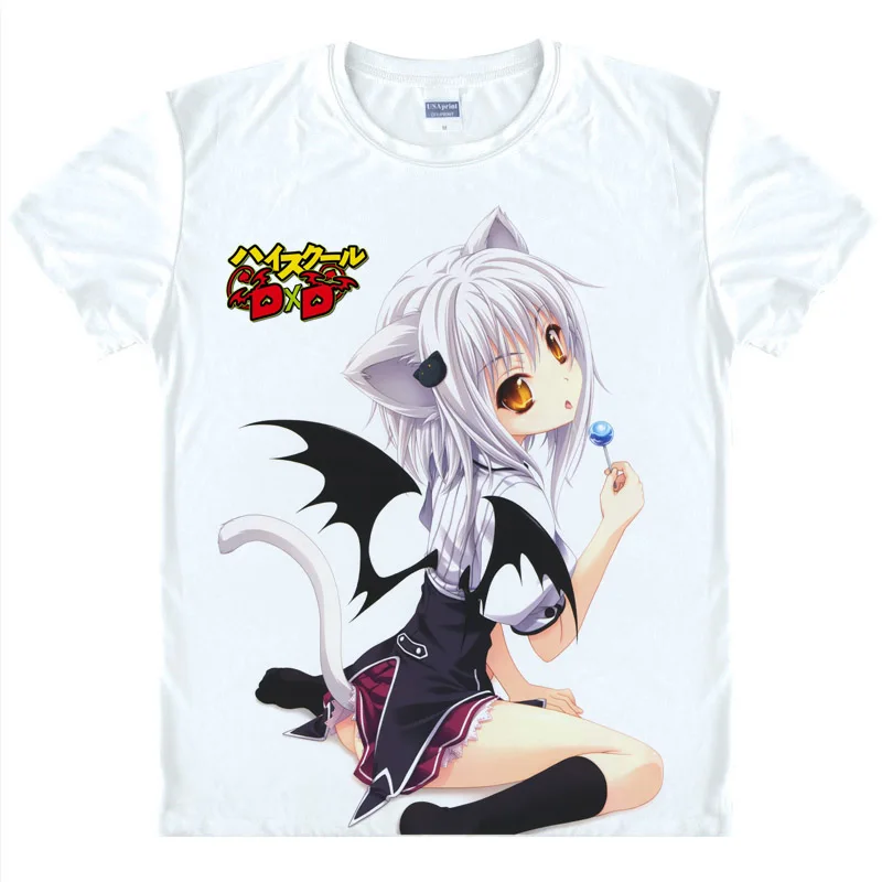 Style 6 Coolprint/футболка в стиле аниме для старшей школы; DXD BorN; футболки с короткими рукавами; Xenovia Quarta Akeno Himejima; футболки для косплея - Цвет: Style 6
