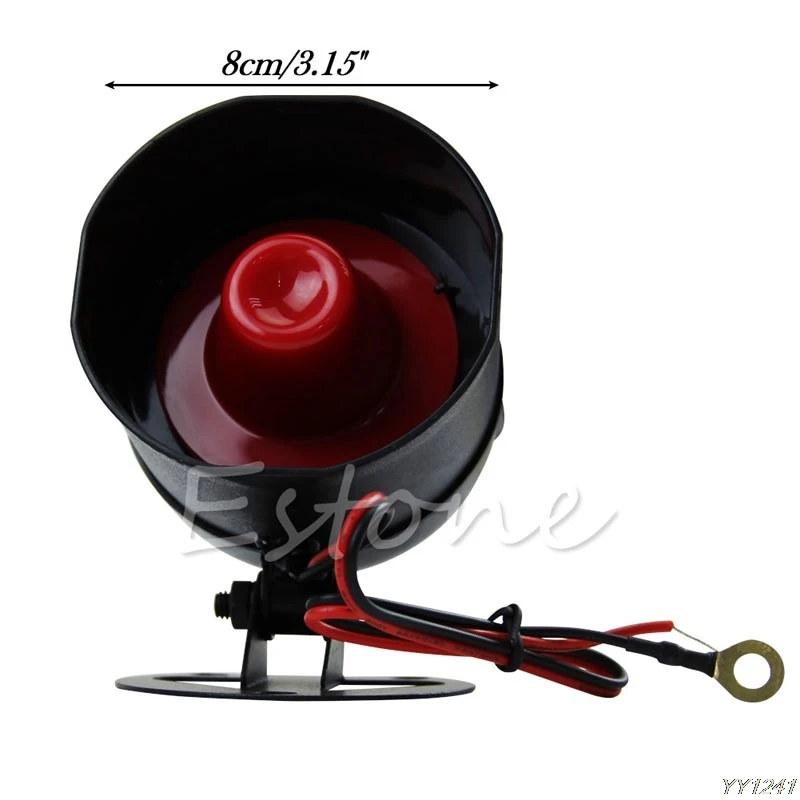 

1-Way Car Protection Vehicle Alarm Security System Entry Keyless Siren +2 Remote- G6KC