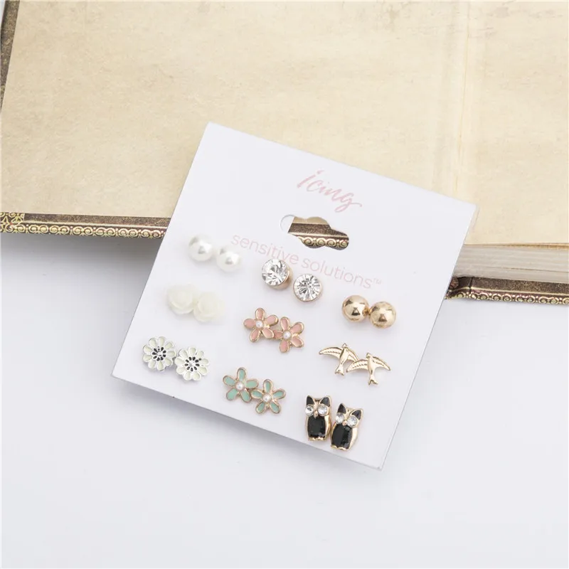 Мода Для женщин precing Jewelry Серьги Акриловые Кристалл Имитация Жемчужное Украшение