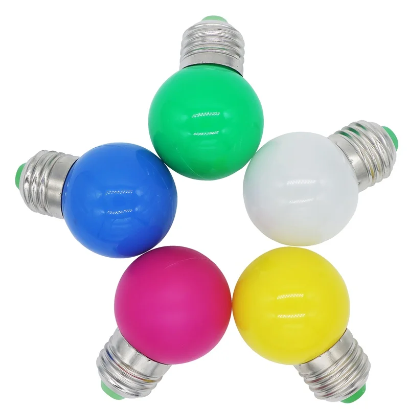 Online SZYOUMY 300 Stücke E27 Led-lampe 110-250 V Bunte Glühbirnen Bombillas LED Glühbirne SMD 2835 Lamparas Led-lampe Farbe Licht Taschenlampe