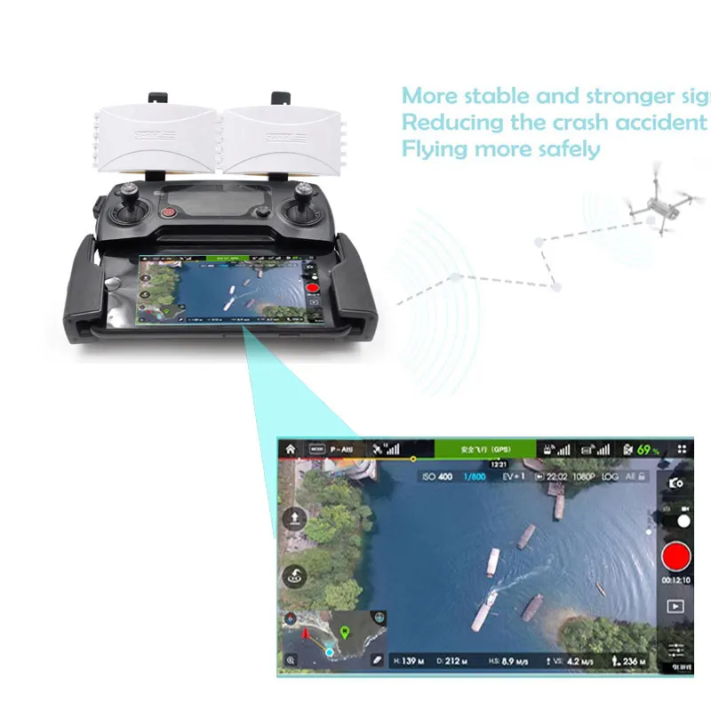 Универсальный усилитель сигнала для DJI Mavic 2 Pro Zoom/ Pro/Mavic Air Drone удлинитель антенны