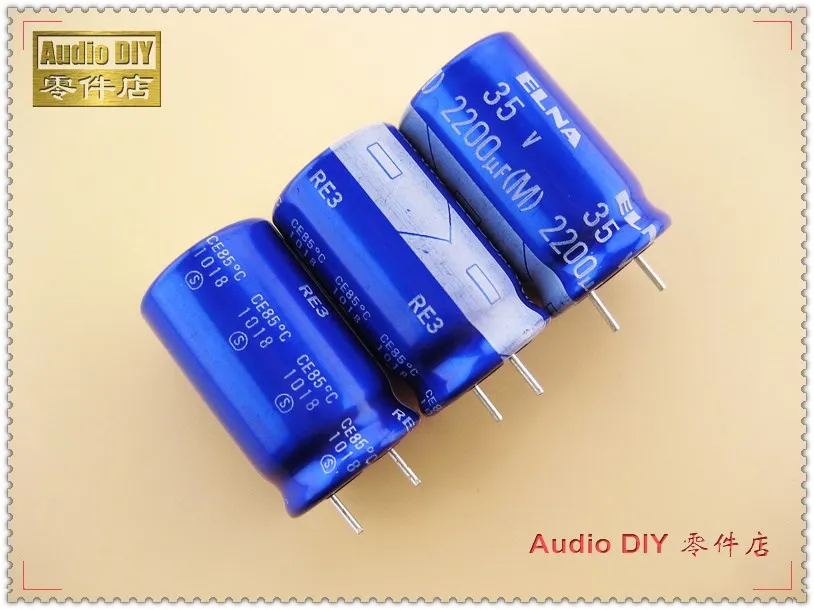 5 шт/50 шт ELNA Blue Robe RE3 серии 2200 мкФ 35В 35V2200UF электролитический