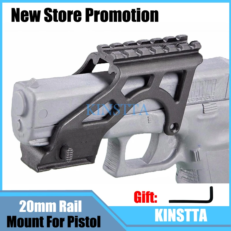 KINSTTA Tactical Laser Flashlight MAKO PRO GIS Rail Mount With Picatinny For Glock Pistol 17 19 20 21 22 23 34 Gen 3 &amp 4 | Спорт и