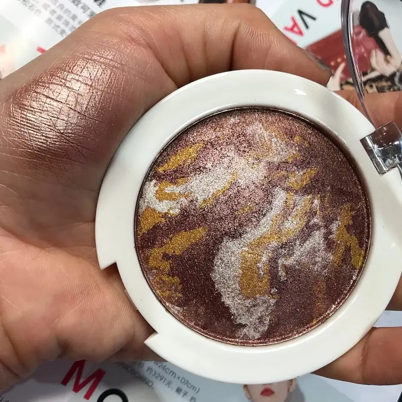 Мерцающие терракотовые Румяна для лица бронзатор Пудра Терракотовая Тени Для