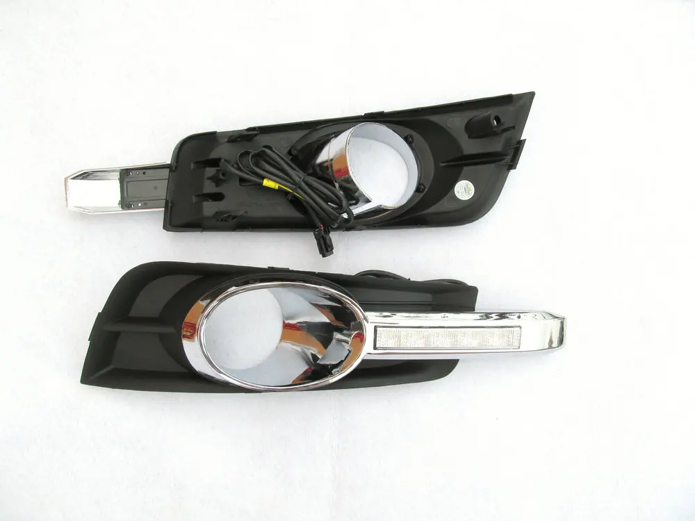 2 шт./компл. стайлинга автомобилей drl для chevrolet cruze 2009 2010 2011 2012 2013 DRL Противотуманные фары отверстие Габаритные огни