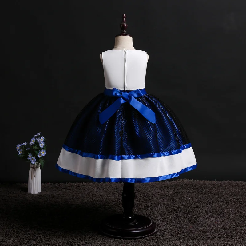 Новинка 2019 детское кружевное платье принцессы без рукавов для вечеринки в честь