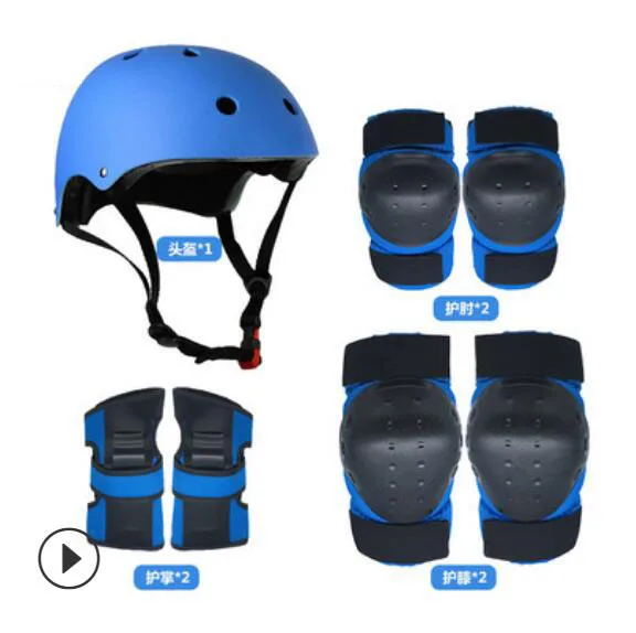 5 шт./компл. катания на коньках шлем скейтборд Колено наручные детского